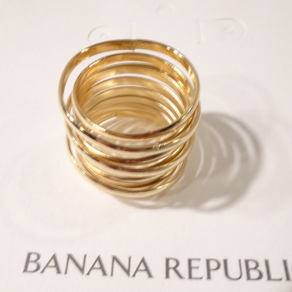 Banana Republic Wide Spiral Barrel Ring 6 NWT 45 - Picture 5 of 8